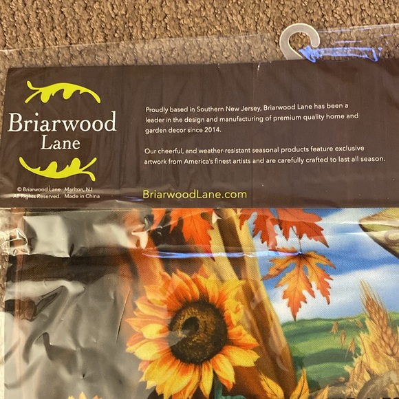 NIP.. Pumpkin cart garden flag 12.5 x 18 by Briarwood Lane - Picture 5 of 7